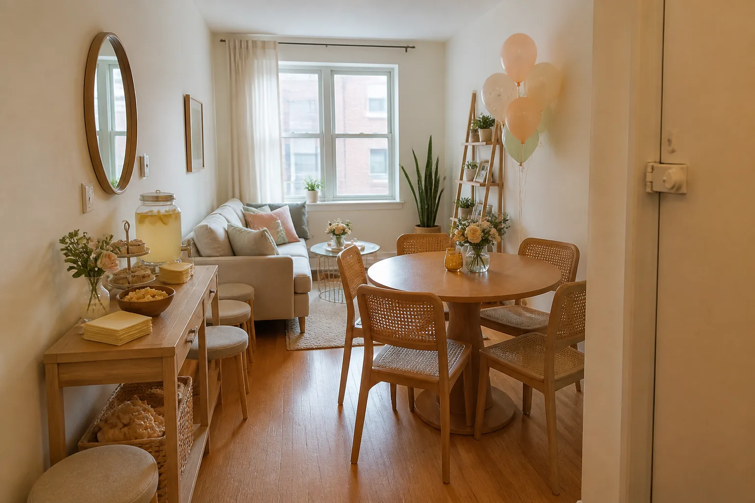 A practical visual example for baby shower on a $500 budget — the sweet spot for home parties